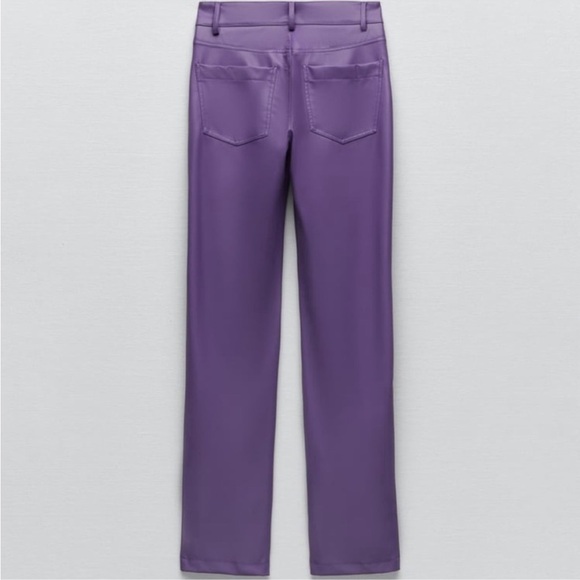 🔥ZARA FAUX LEATHER PANTS - Picture 2 of 10